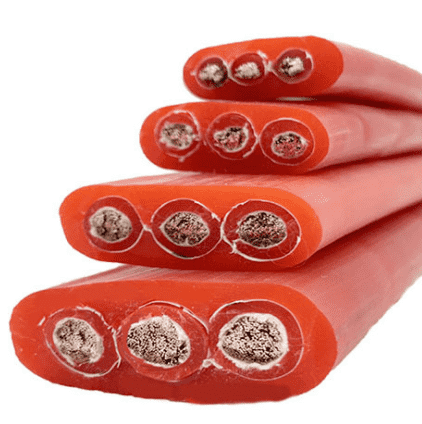 扁電纜YGB-3×10+7×1.5