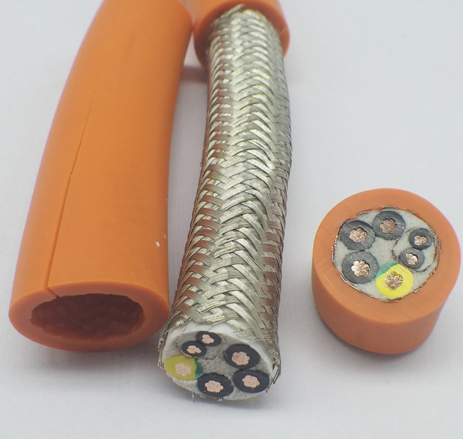 雙護(hù)套柔性屏蔽動力電纜4G2.5